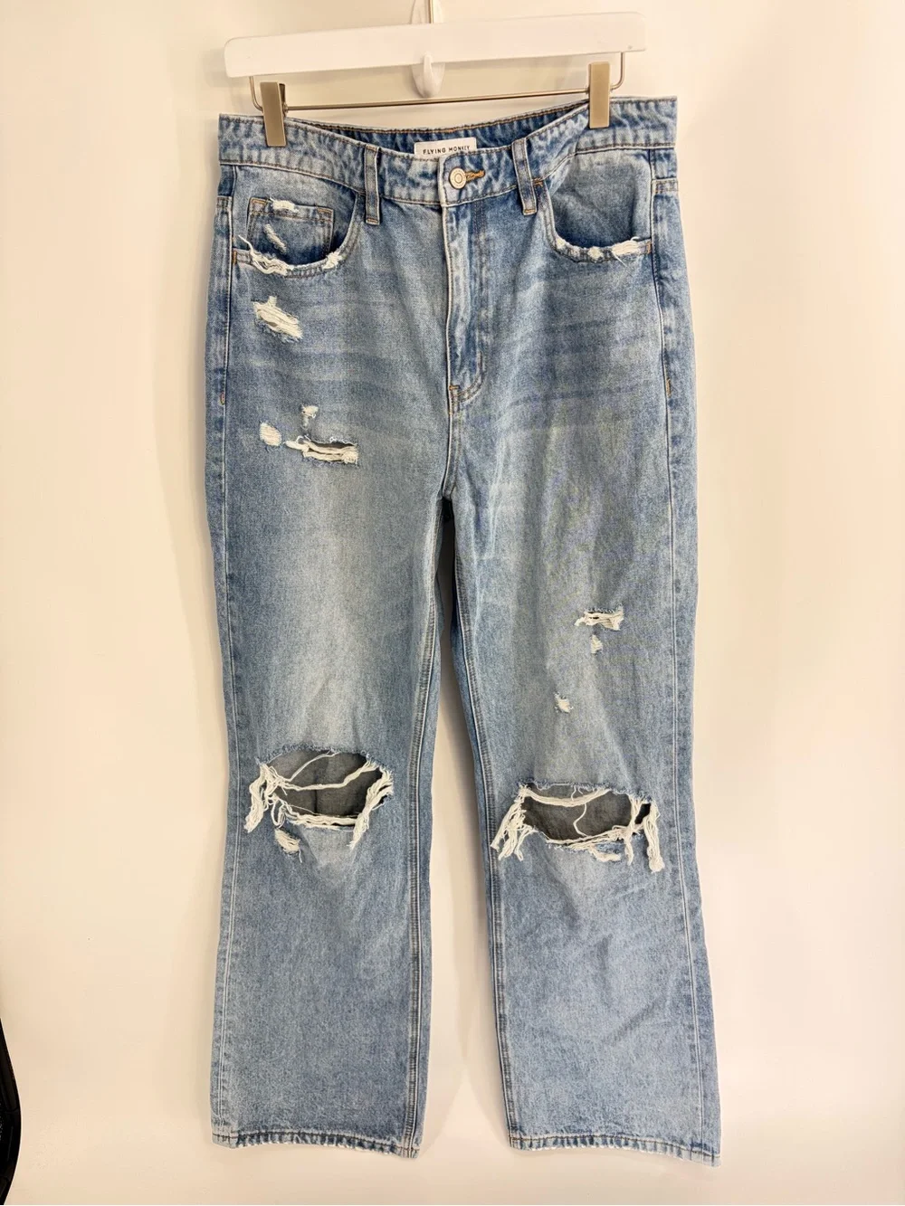 Flying Monkey Distressed Straight Jean - Size 30